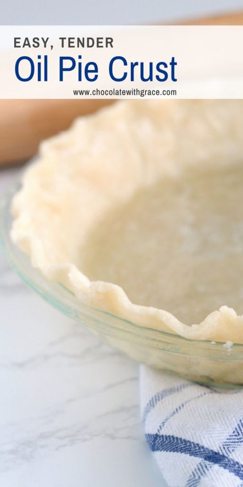 Oil Pie Crust, Pie Crust Recipe Easy, All Butter Pie Crust, Pie Dough Recipe, Homemade Pie Crust, Homemade Pie Crust Recipe, Easy Pie Crust, Pie Crust Recipe, Perfect Pie Crust