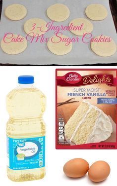 Cake Box Sugar Cookies, Cake Mix Sugar Cookies Recipes, Cake Batter Sugar Cookies, Cake Mix Cutout Cookies, Sugar Cookies With Cake Mix Boxes, Easy Cake Box Cookies, Sugar Cookie Cake Mix Recipe, French Vanilla Cake Mix Cookies, 3 Ingredient Cake Mix Cookies