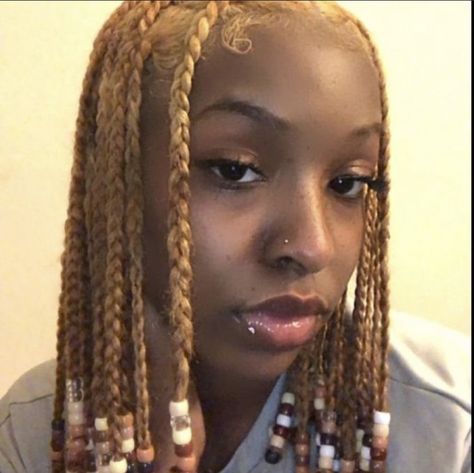 Plaits Hairstyles Black, Braids For Black, Short Box Braids Hairstyles, Blonde Box Braids, Natural Braids, Feed In Braids Hairstyles, Quick Natural Hair Styles, Plaits Hairstyles, Cute Braided Hairstyles