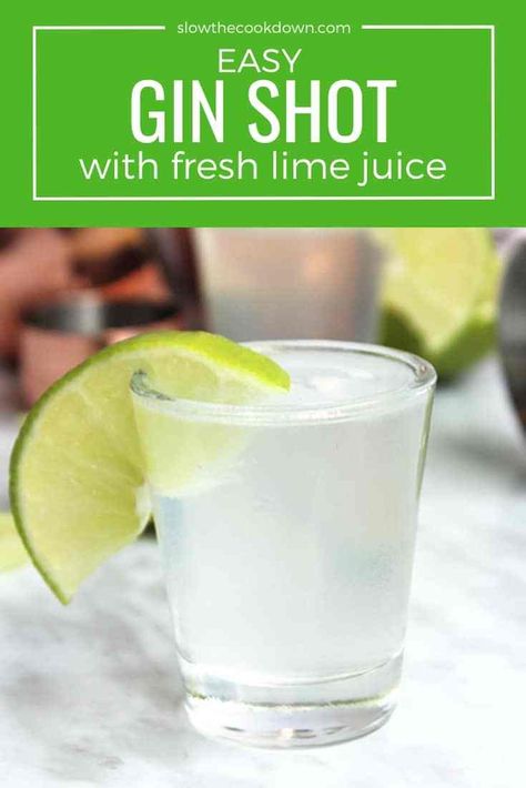 Gin shots with lime are quick and easy to make with just three ingredients. These shaken shots are smooth to drink and made with fresh lime juice for a refreshing drink. This simple shooter recipe is perfect if you are entertaining a crowd. #ginshot #ginshooter #ginandlime Gin Shots, Shooter Recipes, Halloween Drinks Alcohol, Lime Recipes, Easy Drink Recipes, Shot Recipes, Easy Drinks, Fresh Lime, Smoothie Recipes Healthy