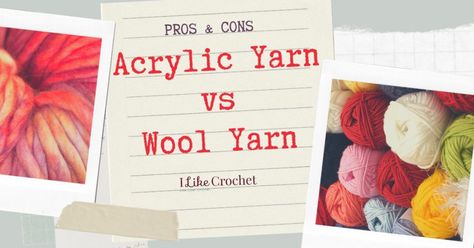 Pros and Cons: Acrylic vs Wool Yarn - I Like Crochet Free Baby Blanket Patterns, Hemp Yarn, Learn A New Skill, Acrylic Fiber, Alpaca Yarn, Crochet Tips, Baby Blanket Pattern, Silk Yarn, Knit Or Crochet