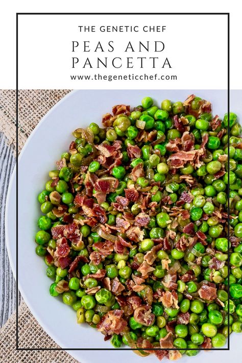 Can Peas Recipe, Pea Dishes, English Peas Recipe, Peas And Pancetta, Lamb Side Dishes, Green Peas Recipes, Lamb Roast Recipe, Peas Recipes, Mushroom Side Dishes