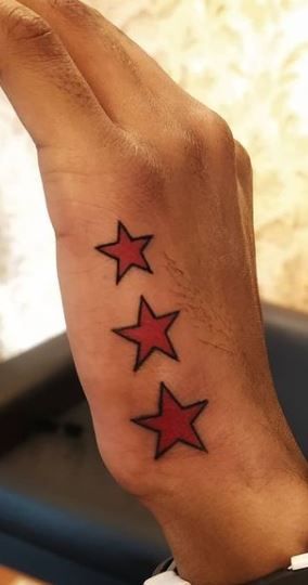 Star Tattoos For Men Tattoo Images Men, Tattoo Designs Men Hand Simple, Star Neck Tattoo For Men, Star Tattoo Designs Men, Star Tattoo Designs For Men Guys, Star Tattoos Men, Star Tattoo Men, Stars Tattoo For Men, Men's Side Neck Tattoos