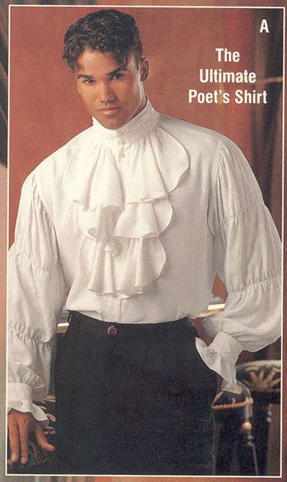 Cottagecore Fashion Male, Old Goth, Victorian Shirt, Poet Shirt, Regency Era Fashion, Space Fashion, Goth Boy, Bespoke Clothing, Shemar Moore