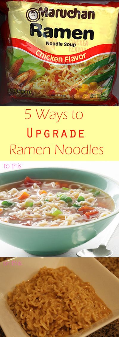 5 Ways to Upgrade Your Ramen Noodles - Society19 Top Ramen Recipes, College Dinner, Ramen Noodle Recipes Easy, Ramen Hacks, Top Ramen, Noodle Recipes Easy, Ramen Noodle Recipes, Homemade Noodles, Ramen Noodle