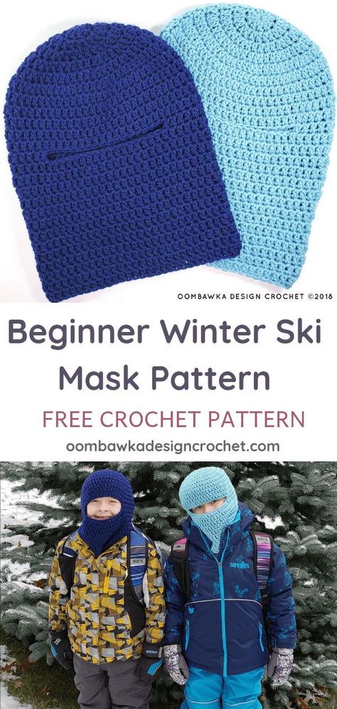 Ski Mask Pattern, Boy Crochet Patterns, Crochet Patterns Baby Boy, Boy Crochet, Crochet Mask, Crochet Cozy, Crochet Hat Free, Baby Afghan, Mask Pattern