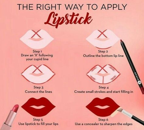 Face Makeup Guide, Face Female, Apply Lipstick, Makeup Order, Learn Makeup, Beginners Eye Makeup, Simple Makeup Tips, Artist Tips, Lip Makeup Tutorial