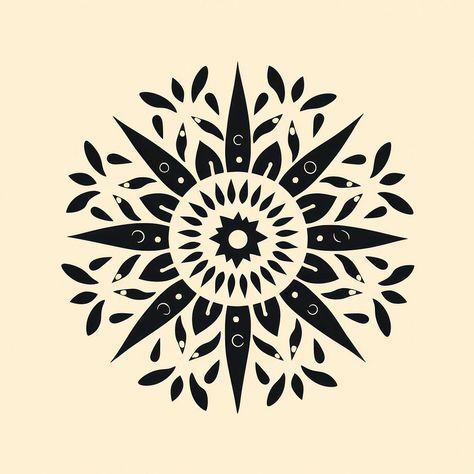 Download free image of Mandala sun art pattern line. AI generated Image by rawpixel. by artistiya manadee about mandala design, art, block, bold, and calligraphy 12869706