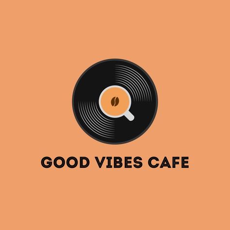 Retro Cafe | 99designs Vinyl Records Coffee Shop, Record Store Logo, Retro Cafe, Cafe Logo, Coffee Logo, Record Store, Vinyl Records, Coffee Shop, Branding Design