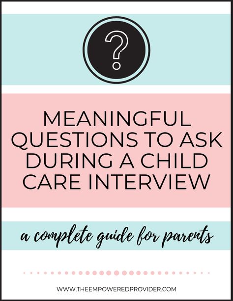 Questions To Ask Daycare, In Home Childcare, Daycare Bag, Home Childcare, Daycare Providers, List Of Questions, Childcare Center, Letter To Parents, What If Questions