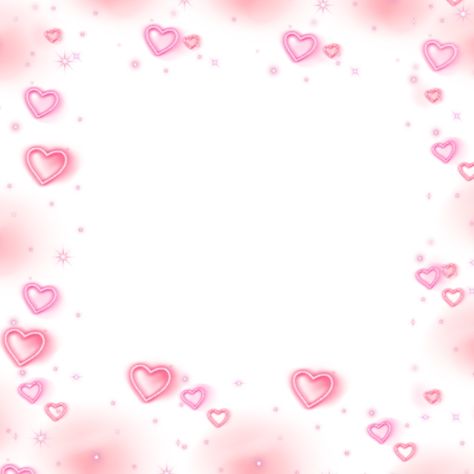 Wholesome Border Png Aesthetic Wallpaper, Heart Png Aesthetic, Overlay For Editing, Pink Heart Png, Aesthetic Border, Hearts Aesthetic, Border Aesthetic, Heart Meme, Animated Heart