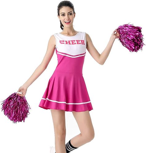 Halloween Cheerleader, Musical Outfits, Cheerleader Uniforms, Movie Halloween Costume, Cheer Uniforms, Uniform Costume, Sports Costume, Cheerleader Costume, Cheerleading Uniforms