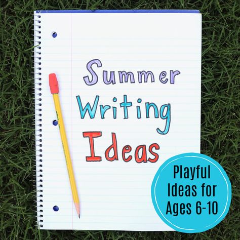 Summer Writing Ideas for Kids - Frugal Fun For Boys and Girls Fun Writing Activities For Kids, Writing Ideas For Kids, Writing Activities For Kids, Summer Writing Activity, Elementary School Books, Kids Writing Activities, Fun Writing Activities, Improve Writing Skills, Cute Writing