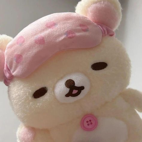 Weird Kawaii Core, Aesthetic Animal Photography, Rilakkuma Plushie Aesthetic, Korilakkuma Gif, Korilakkuma Pfp, Cute Bear Pfp, Pink Kawaii Pfp, Acubi Pfp, Cute Bear Icons