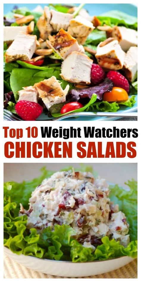 10 of my favorite WW Chicken Salad Recipes - easy, healthy, and tasty with SmartPoints #weight_watchers #ww #chicken #salad #recipes #easy #healthy #smartpoints #bbq, #strawberry #asian #bbq #greek Ww Chicken Salad Recipe, Chicken Salad Recipes Easy, Ww Chicken Salad, Chicken Salad Recipe Easy Healthy, Weight Watchers Chicken Salad Recipe, Weight Watchers Chicken Salad, Low Calorie Chicken Salad, Salad Recipes Easy, Salad Asian