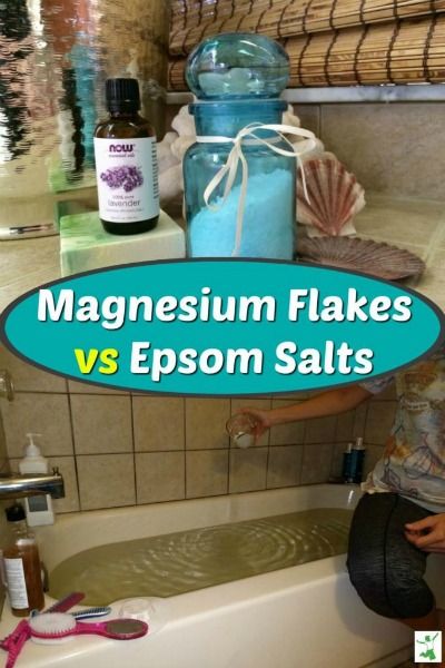 Magnesium Flakes. Better than Epsom Salts? | Healthy Home Economist Magnesium Bath Salts, Epsom Salt Benefits, Bath Soak Recipe, Epsom Salt Magnesium, Foot Soaks, Magnesium Flakes, Best Magnesium, Magnesium Bath, Magnesium Lotion