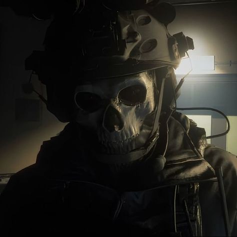 Ghost Aesthetic Icon, Simon Ghost Riley Aesthetic, Ghost Cod Aesthetic, Ghost Cod Pfp, Call Of Duty Pfp, Ghost From Cod, Call Of Duty Aesthetic, Skeleton Pfp, Cod Pfp