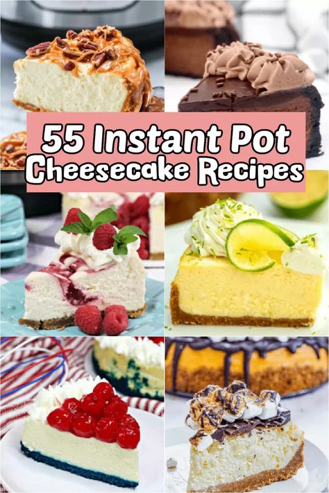 Instant Pot Sweet Recipes, Instant Pot Apple Cheesecake, Instant Pot Recipes Desserts, Cheesecake Recipes Instapot, Cheesecake Recipes Instant Pot, Ip Cheesecake, Insta Pot Cheesecake Recipes Easy, Instant Pot Cake Recipes, Instant Dessert Recipes