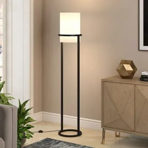 10 Lamps Perfect For Your Home Black Floor Lamps, Black Lamp Base, Black Metal Floor Lamp, Simple Floor Lamp, Long Lamp, Modern Tv Wall Units, Tv Wall Units, Column Floor Lamp, Tall Floor Lamps