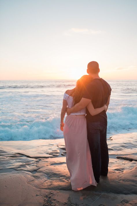 An gorgeous engagement session on Windansea Beach in San Diego, California complete with a set in military dress whites and waves for days. #militarywife #militarywedding #beachengagement #beachwedding #beachweddingideas #engagementphotos #engagementphotography #weddingphotographyideas #beachweddingphotoideas #sandiegophotographer #sandiegowedding #militarywomen #militaryweddingideas #engagementsession #engagementrings #weddingideasonabudget Anniversary Photo Ideas, Romantic Beach Photos, Couples Beach Photography, Couple Beach Photos, Military Dress, Beach Pink, Photo Summer, Romantic Beach, Beach Engagement Photos