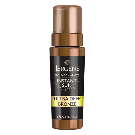 My fav self tanner of all time! looks amazing on and lasts over a week! An underrated gem! Jergens Instant Sun, Diy Tanning, Jergens Natural Glow, Tropical Fragrance, Summer Wishlist, Sunless Tanner, Bronze Tan, Tanning Mousse, Sunless Tanning