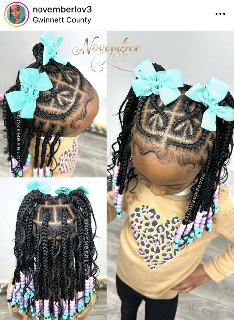 Braided Hairstyles Girls Kids Black, Cute Kid Hairstyles Black Natural, 2nd Birthday Hairstyles, Half Up Half Down Braided Hairstyles Kid, Half Up Down Braided Hairstyles Kids, Little Black Toddler Girl Braided Hairstyles, Boho Kids Braids, Six Year Old Hairstyles, Toddler Hair Braiding Styles