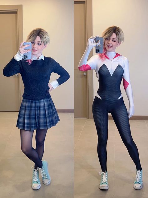 Gwen Cosplay, Spider Gwen Cosplay, Spider Girl, Marvel Cosplay, Gwen Stacy, Spider Gwen, Spider Woman, Marvel Girls, Cute Cosplay