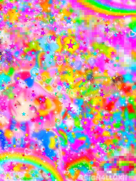 Rainbowcore Aesthetic, Kidcore Pfp, Decora Aesthetic, Kidcore Wallpaper, Harajuku Decora, Coconut Dream, Dreamcore Weirdcore, Rainbow Aesthetic, Rainbow Wallpaper