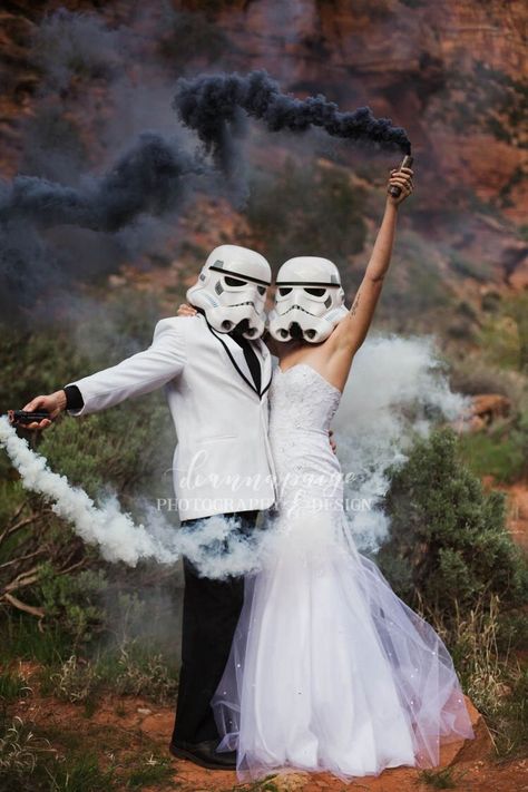 Star Wars Engagement Photos, Star Wars Engagement, Star Wars Wedding Theme, Black And White Wedding Theme, Star Wars Wedding, Groom Photos, Future Wedding Plans, Groom Photo, Mexican Wedding