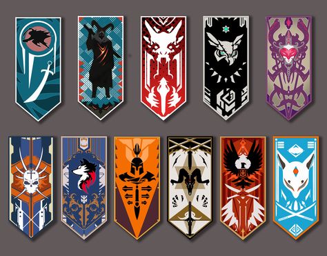 ArtStation - Clan Banners Cool Flag Design, Fictional Flags Design, Fantasy Flag Design Ideas, Fantasy Flag Design, Fantasy Banner, Fantasy Flag Concept Art, Sci Fi Flag Design, Fantasy Kingdom Flag Design, Flag Design Ideas