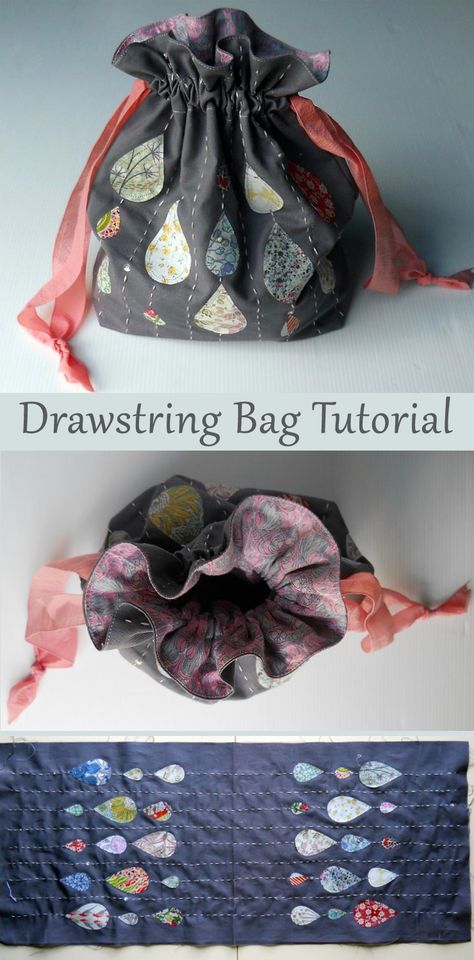 Antique Drawstring Bag, Fabric Drawstring Bag Diy, Drawstring Makeup Bag Diy, Lined Drawstring Bag Tutorial, Diy Drawstring Bag, Make A Drawstring Bag, Drawstring Bag Diy, Drawstring Bag Tutorials, Drawstring Bag Pattern