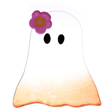 5.5" Orange & Clear Flower Ghost Decoration by Ashland® | Michaels Flower Ghost, Ghost Decoration, Halloween Displays, Halloween Items, Diy Inspiration, Jack O Lantern, Halloween Decorations, Lanterns, This Year