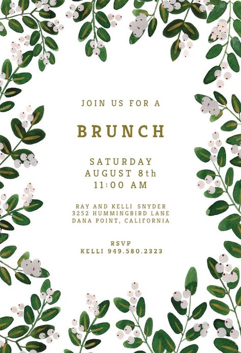 Brunch Invitations Template Free Printable, Garden Party Invitations Templates, Lunch Invitation Template, Lunch Invitation, Garden Brunch, Picnic Invitations, Garden Party Invitations, 17th Birthday Ideas, 30th Birthday Party Invitations