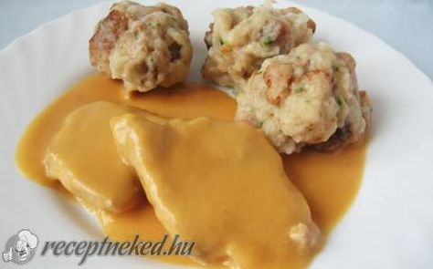 Vadas zsemlegombóccal recept fotóval Hungarian Cuisine, Hungarian Recipes, Natural Drinks, Healthy Ingredient, What To Cook, Easy Cooking, Recipe Using, Eggs Benedict, Easy Healthy Recipes