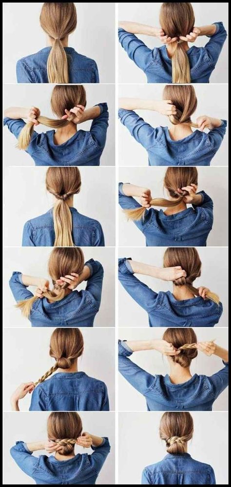 Braided Bun Styles, Updo Easy, Braids Updo, Chignon Bun, Low Bun Hairstyles, Messy Buns, Messy Bun Hairstyles, Peinados Fáciles Para Cabello Corto, Work Hairstyles