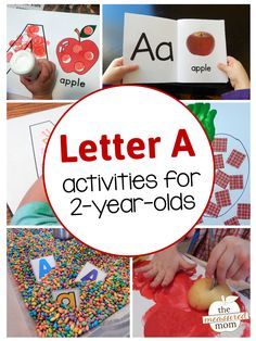 Alphabet activities are so much fun for kids! Find some hands-on letter A activities for toddlers and preschoolers - with free printables! Letter A Activities, A Activities, Abc Activities, Teaching Toddlers, Teaching The Alphabet, Letter Of The Week, Daycare Activities, Letter Activities, Toddler Snacks