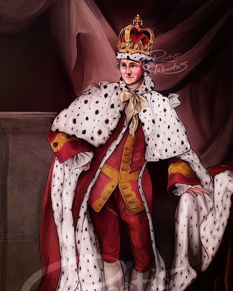 You'll be back soon you'll see ... So happy to finally be finished with this piece !! Who do you want to see next ? Hamilton or George Washington?? #artistoninstagram #artist #art #painting #drawing #fanart #kinggeorge #hamilton #hamiltonmusical George Iii, Be Back Soon, King George, George Washington, So Happy, Washington, Deviantart, Instagram