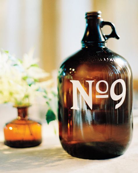 Pub Table Decor Ideas, Wedding Table Number Ideas, Unique Table Numbers Wedding, Table Number Ideas, Unique Table Numbers, Number Ideas, Brewery Wedding, Non Traditional Wedding, Creative Tables