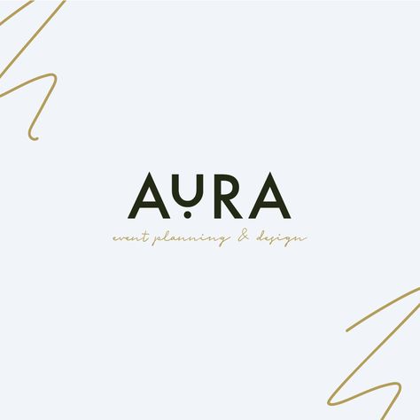 Branding Design Trends 2023, Aura Logo Design, Aura Logo, Events Logo, Best Logo Maker, Event Planning Logo, Corporate Event Design, Event Planning Template, Spa Logo