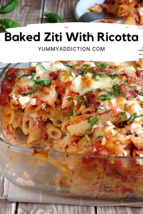 Baked Ziti With Ricotta Barratta Recipes, Baked Mostaccioli With Ricotta, Baked Penne With Ricotta, Baked Rigatoni With Ricotta, Ziti With Ricotta Cheese, Baked Ziti With Ricotta, Baked Mostaccioli, Easy Baked Ziti, Ricotta Recipes