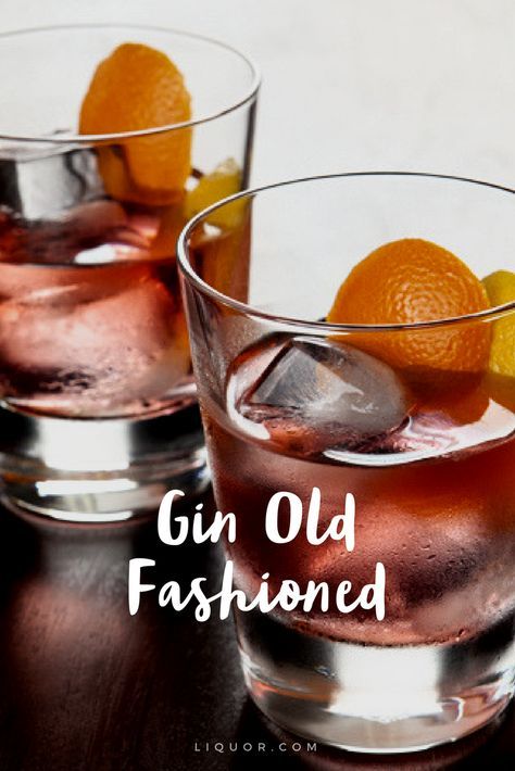 Gin Old Fashioned, Aviation Gin, Gin Drink Recipes, Hard Drinks, Classic Old Fashioned, Fun Drinks Alcohol, Cocktail Mixology, Orange Bitters, Wedding Signature Drinks