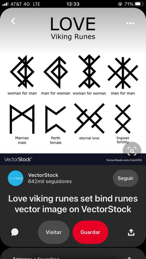 Hungarian Symbols And Meanings, Viking Tattoos Couples, Viking Love Rune Tattoo, Viking Rune For Love, Witchcraft Love Symbols, Couples Rune Tattoos, Love Runes Witchcraft, Matching Viking Couple Tattoos, Love Rune Tattoo