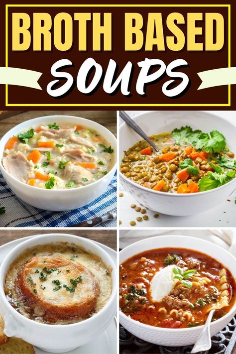 Soup Recipes Broth, Chinese Clear Soup Recipe, Broth Based Soups, Soup With Beef Broth, Brothy Soup Recipes, Thai Chicken Curry Soup, Clear Broth Soups, Easy Dumplings, Feasting At Home