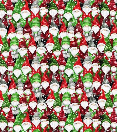 Red & Green Fun Gnomes Christmas Cotton Fabric | JOANN Gnome Fabric, Wall Pics, Gnomes Christmas, Red Green Christmas, Christmas Scarf, Christmas Journal, Hi Fashion, Wrap Ideas, Hat Print