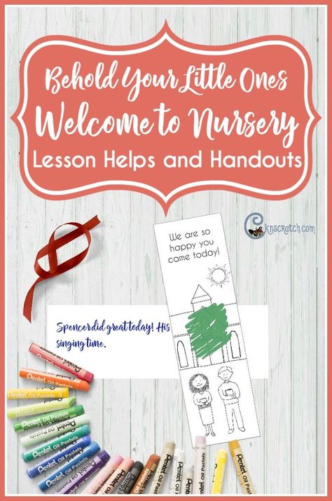 Nursery Lesson Ideas, Nursery Simple, Lds Nursery, Abc Nursery, Family Home Evening Lessons, Nursery Crafts, Lds Lessons, Nursery Songs, Nursery Activities