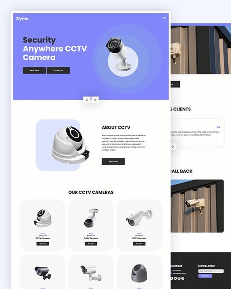 Security CCTV Website Template Free Download Camera Website, Hospital Website, Ui Website, Cctv Camera Installation, Website Security, Free Website Templates, Security Companies, Blog Template, Web Layout Design