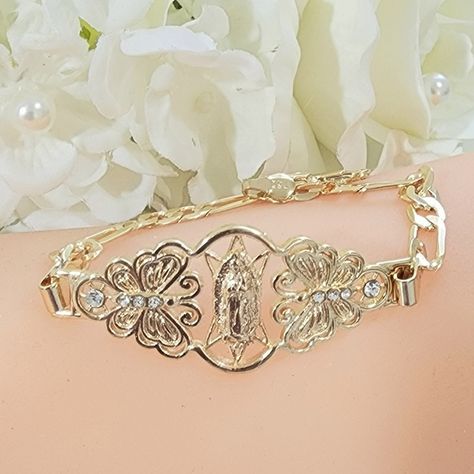 Quince Bracelets, Catholic Jewelry Bracelets, Quinceanera Bracelet, Hispanic Jewelry, Quinceanera Outfit, Quince Jewelry, Quinceanera Necklace, Quinceanera Jewelry, Girly Bracelets