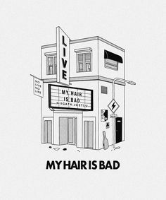 My Hair Is Bad, Building Drawing, Building Illustration, Isometric Illustration, Coffee Design, Line Illustration, Retro Logo, Logo Illustration, Environmental Art