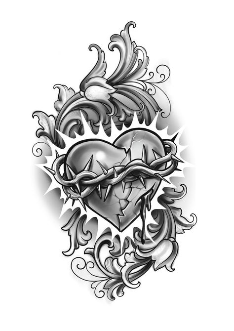 Pin by Jorge Muñoz on tatuajes in 2022 | Sacred heart tattoos, Tattoo arm designs, Men tattoos arm sleeve Heart Tattoo Drawing, 3d Tattoo Designs, Tattoos Arm Sleeve, Sacred Heart Tattoo, Tattoos Arm, 3d Tattoo, Arm Sleeve, Heart Tattoo, Sacred Heart