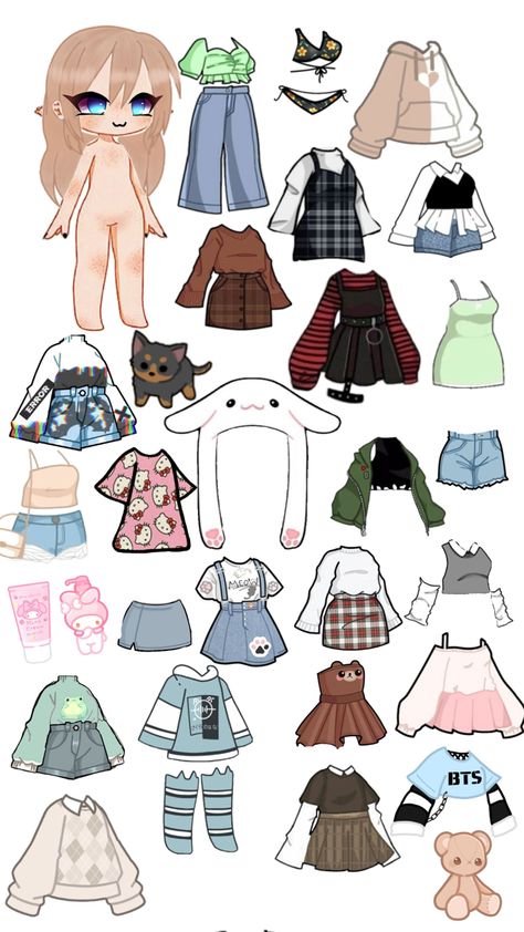 Paper Doll Chibi, Free Printable Paper Dolls, Paper Doll Printable Templates, Black Lace Shirt, Fashion Design Drawing, Cute Eyes Drawing, Paper Dolls Clothing, Paper Dolls Diy, Paper Doll Dress